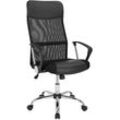 Casaria - Bürostuhl Deluxe Wippfunktion Ergonomisch Atmungsaktiv 360° Höhenverstellbar 113-122cm Büro Gaming Schreibtischstuhl Drehstuhl Schwarz Weiß