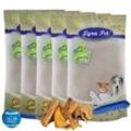 5 kg Lyra Pet® Rinderkopfhaut Abschnitte 4 - 8 cm + Ballschleuder