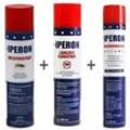 IPERON® 12 x 750 ml Ungezieferspray & 12 x 400 ml Flohspray & 12 x 400 ml Wespenspray im Set + Zeckenhaken