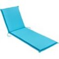 sleepling Liegenauflage Polster Sonnenliege, Strandliege, Komfortschaum, Eckbänder und Einstellband, waschbar, Made in EU, blau