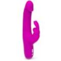 Rabbitvibrator „Realistic Slim“ mit 12 Vibrationsmodi und 2 Motoren, 24 cm