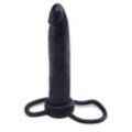 Strap-On „Double Trouble“, mit Penis- und Hodenring