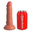 Naturdildo „6“ Dual Density Silicone Cock“ mit extra starkem Saugfuß