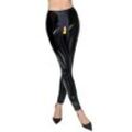 Leggings aus Lack, ouvert