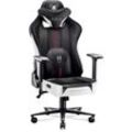 Diablo - X-Player 2.0 Gaming Stuhl Computerstuhl ergonomischer Bürostuhl Gamer Chair Schreibtischstuhl Stoffbezug Schwarz – Kids Size