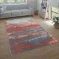 Teppich Wohnzimmer Schlafzimmer Kurzflor Modern Abstraktes Vintage Muster 200x280 cm, Bunt 2 - Paco Home