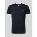 Slim Fit T-Shirt mit Label-Stitching