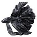 riess-ambiente Skulptur CROWNTAIL - Design Deko Figur Kampffisch35cm schwarz Betta Fisch Skulptur