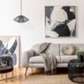 Led Pendellampe Wohnzimmer Hängeleuchte Esszimmer Vintage Korboptik Boho Natur Pendelleuchte, Schwarz 4 - Paco Home