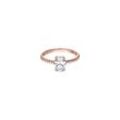 Brilliant Oval Ring Rose Gold