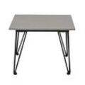 Bloomingville Tisch Mundo mit Betonplatte, 55 x 55 x 42 cm, beton