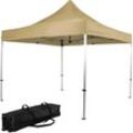 Faltpavillon pro 3x3,Trolley, Alu, champagner - Instent