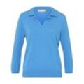 Polo-Pullover 3/4-Arm include blau