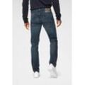 Tapered-fit-Jeans PME LEGEND "SKYMASTER" Gr. 38, Länge 34, blau (dark-indigo) Herren Jeans im Used Look