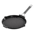 Staub Grill Pans Grillpfanne mit Ausgießnase 28 cm, Gusseisen, Schwarz