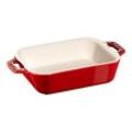 Staub Ceramique Auflaufform 14 x 11 cm, rechteckig, Kirsch-Rot, Keramik