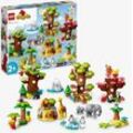 LEGO® Konstruktionsspielsteine Wilde Tiere der Welt (10975), LEGO® DUPLO, (142 St), Made in Europe, bunt