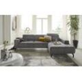 Ecksofa DOMO COLLECTION "Cunelli L-Form", grau, B:292cm H:79cm T:175cm, Sofas, wahlweise inklusive 6-fach verstellbarer Kopfteilverstellung