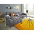 Ecksofa DOMO COLLECTION "Cunelli L-Form", grau, B:292cm H:79cm T:175cm, Sofas, wahlweise inklusive 6-fach verstellbarer Kopfteilverstellung