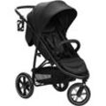 Kinder-Buggy HAUCK "Dreiradbuggy, Rapid 3 Air, black", Baby, schwarz, Kinderwagen, mit schwenk/feststellbarem Vorderrad; Lufträder; bis 22 kg belastbar