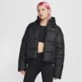 Nike Sportswear Classic Puffer lockere Therma-FIT Jacke mit Kapuze für Damen - Schwarz