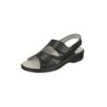 Sandale NATURAL FEET "Cornelia" Gr. 36, schwarz, Damen, Lederimitat, Schuhe, mit bequemem Sola-Stretch