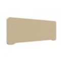 Lintex Tischtrennwand Edge, Farbe Catfish YA300 - Beige, Größe B80 x H40 cm, Leistenfarbe Weiß