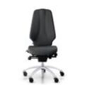 Ergonomischer Bürostuhl RH Logic 400 Komfort, Stoff Dark Grey (Select SC60134), Nackenstütze Nein, Armstütze Nein, Fußkreuz Silber