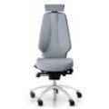 Ergonomischer Bürostuhl RH Logic 400 Elite 24/7, Stoff Light Grey (Select SC60139), Nackenstütze Ja, Armstütze Nein, Fußkreuz Silber