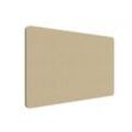 Lintex Tischtrennwand Edge, Farbe Catfish YA300 - Beige, Größe B80 x H70 cm, Leistenfarbe Grau