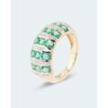 Ring mit Smaragd und Diamant