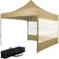 Faltpavillon pro 3x3,Trolley, Alu, champagner, 2ST - Instent