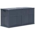 Garten-Aufbewahrungsbox 320 l Schwarz vidaXL541839