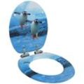 Bonnevie - Toilettensitz mit Soft-Close-Deckel mdf Pinguin-Design vidaXL616717
