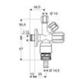 Schell Comfort RV Kombi-Eckventil, RB, ASAG easy, DN 15 G 1/2", Chrom 035490699