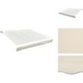 Markisen - Living Markisenbespannung Canvas Creme 4x3 m (ohne Rahmen)