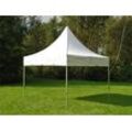 Dancover Faltzelt Faltpavillon Wasserdicht FleXtents PRO Peak Pagoda 4x4m Weiß