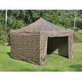 Dancover Faltzelt Faltpavillon Wasserdicht FleXtents PRO 4x4m Camouflage, mit 4 Seitenwänden