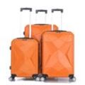 Reisekoffer ABS-03 Koffer 3-teilig Hartschale Trolley Set Kofferset