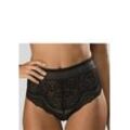 PETITE FLEUR GOLD High-Waist-Slip schwarz Gr. 32/34 für Damen. Körpernah