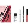 Bobbi Brown Makeup Augen Essential Lip & Eye Kit LongWear Cream Shadow Stick in Glimmer 1,6 g + Smokey Eye Mascara 5,9 ml + Crushed Oil Infused Gloss in der Farbe New Romantic 6 ml + Instant LongWear Makeup Entferner 30 ml