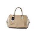 Abro Damen Handtasche, beige, Gr.