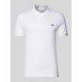 Slim Fit Poloshirt mit Label-Badge Modell 'CORE'