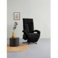 TV-Sessel SIT & MORE "Tycoon", schwarz, B:74cm H:112cm T:82cm, 98% Polyester 2% Polyamid, Sessel, wahlweise manuell, mit zwei Motoren oder mit Akku oder mit 2 Motoren