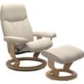 Relaxsessel STRESSLESS "Consul", beige (beige jasmine), B:76cm H:100cm T:71cm, Leder BATICK: BATICK ist ein leicht korrigiertes, durchgefärbtes und genarbtes Möbelleder, bei dem die meisten Unebenheiten und Spuren in der Regel entfernt wurden., Leder PALOMA: PALOMA ist ein durchgefärbtes Semianilin-Möbelleder mit natürlicher Narbung., ROHLEDER Stoff Q2 FARON: Ein fester zuverlässiger Bouclu00e9 mi