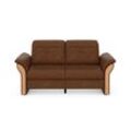 3-Sitzer HOME AFFAIRE "Dangast", braun (haselnuss), Sofas, B/H/T: 200cm x 92cm x 102cm, Luxus-Microfaser in Lederoptik, mit motorischer Relaxfunktion rechts, Luxus-Microfaser EUPHORIA 100% Polyester, Luxus-Microfaser Lederoptik 100% Polyester, Easy Care 100% Polyester Kopfteilverstellung, wahlweise auch mit motorischer Relaxfunktion