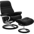 Relaxsessel STRESSLESS "Sunrise", schwarz (schwarz paloma), B:79cm H:103cm T:73cm, Leder BATICK: BATICK ist ein leicht korrigiertes, durchgefärbtes und genarbtes Möbelleder, bei dem die meisten Unebenheiten und Spuren in der Regel entfernt wurden., Leder PALOMA: PALOMA ist ein durchgefärbtes Semianilin-Möbelleder mit natürlicher Narbung., ROHLEDER Stoff Q2 FARON: Ein fester zuverlässiger Bouclu00e