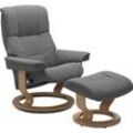 Relaxsessel STRESSLESS "Mayfair", grau (dunkelgrau dinamica), B:88cm H:102cm T:77cm, Leder BATICK: BATICK ist ein leicht korrigiertes, durchgefärbtes und genarbtes Möbelleder, bei dem die meisten Unebenheiten und Spuren in der Regel entfernt wurden., Leder PALOMA: PALOMA ist ein durchgefärbtes Semianilin-Möbelleder mit natürlicher Narbung., ROHLEDER Stoff Q2 FARON: Ein fester zuverlässiger Bouclu0