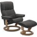 Relaxsessel STRESSLESS "Mayfair", grau (rock paloma), B:88cm H:102cm T:77cm, Leder BATICK: BATICK ist ein leicht korrigiertes, durchgefärbtes und genarbtes Möbelleder, bei dem die meisten Unebenheiten und Spuren in der Regel entfernt wurden., Leder PALOMA: PALOMA ist ein durchgefärbtes Semianilin-Möbelleder mit natürlicher Narbung., ROHLEDER Stoff Q2 FARON: Ein fester zuverlässiger Bouclu00e9 mit 