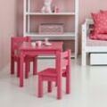 Kindersitzgruppe HOPPEKIDS "MADS Kindersitzgruppe", pink, FSC-zertifizierter Holzwerkstoff, MDF, FSC-zertifiziertes teilmassives Holz, Sitzmöbel-Sets, in vielen Farben, mit einem Stuhl